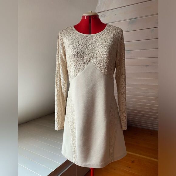 Anthropologie Cream Lace Dress Plenty by Tracy Reese - Picture 12 of 12